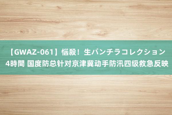 【GWAZ-061】悩殺！生パンチラコレクション 4時間 国度防总针对京津冀动手防汛四级救急反映