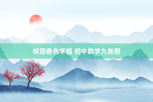 校园春色学姐 初中数学九张图